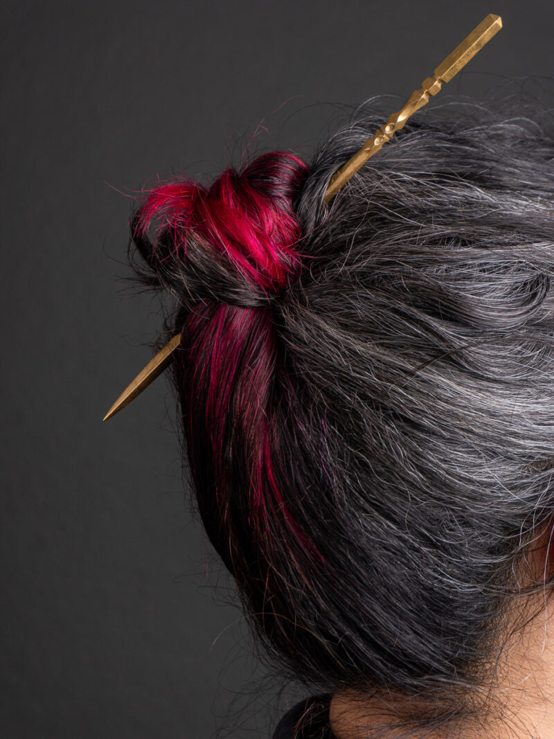 Palito cabelo torção